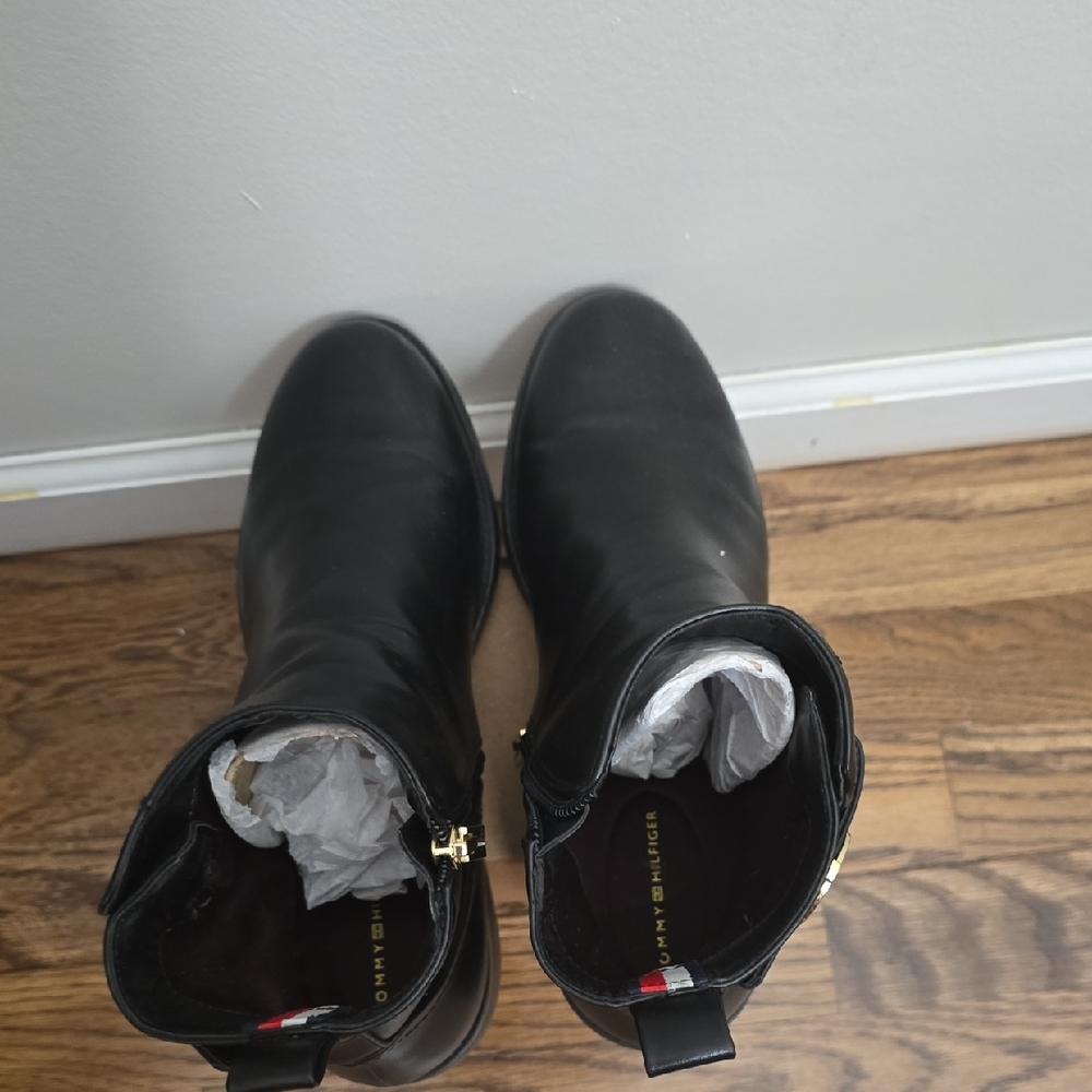Tommy Hilfiger Black Ankle Boots